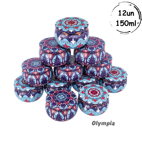 Coleção 12 Latas Metalizadas 150ml Blue