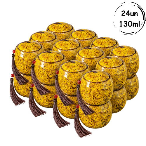 24un Cerâmica Chinesa Amarelo 130ml