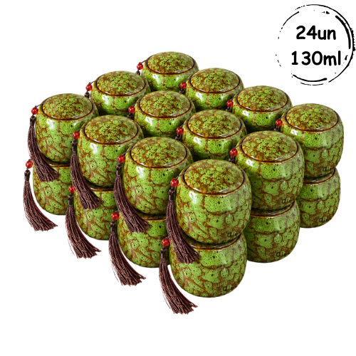 24un Cerâmica Chinesa Verde 130ml