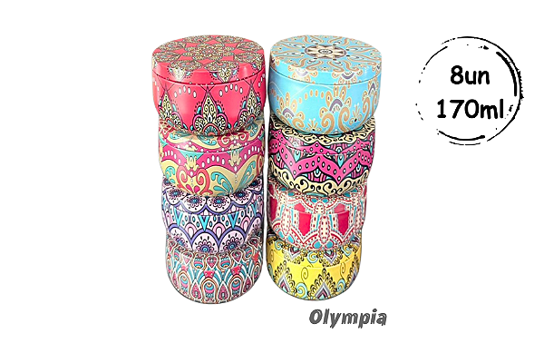 Kit 8 Latas Metalizadas 170ml