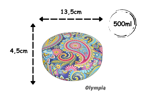 Lata Mosaico Floral 500ml
