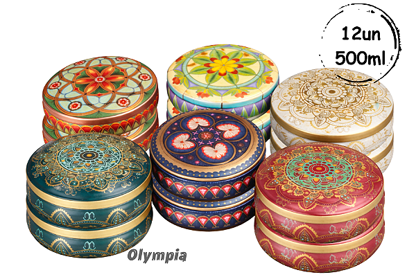 Kit 12 Latas Arabesco e Filigrana 500ml