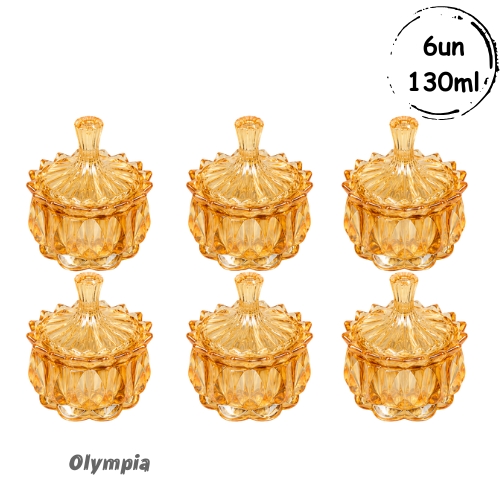 6un Potiche Royale Ambar 130ml