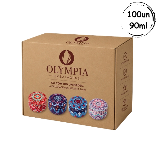 100un Latas Mandala 90ml D03