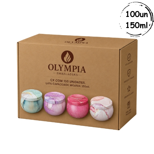 100un Latas Marmorizadas Metalizadas 150ml C02