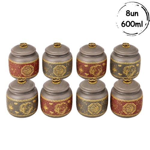 8un Cerâmica Dragon e Mosaico 600ml