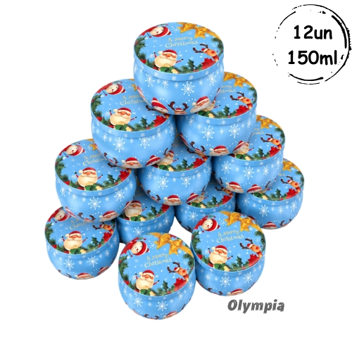 12 Latas Christmas Blue 150ml
