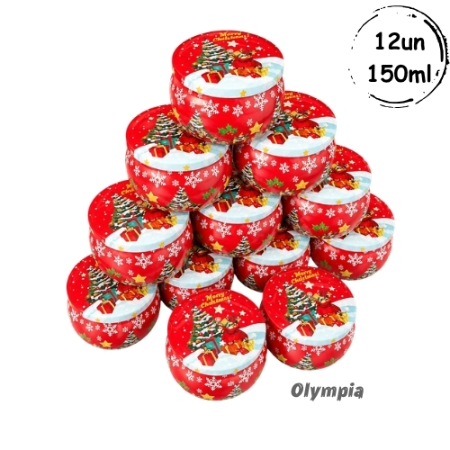 12 Latas Merry Christmas Vermelho 150ml