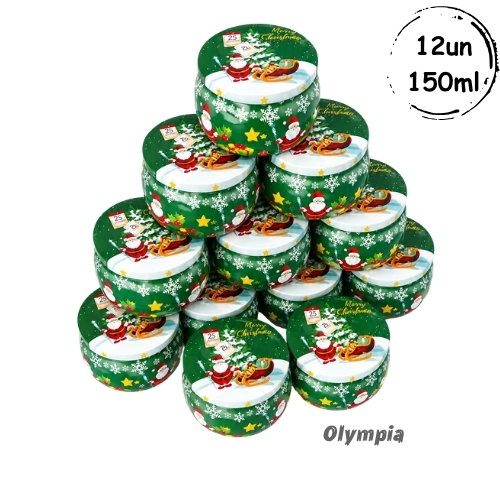 12 Latas Merry Christmas Verde 150ml