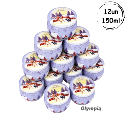 12 Latas Merry Christmas Lilás 150ml