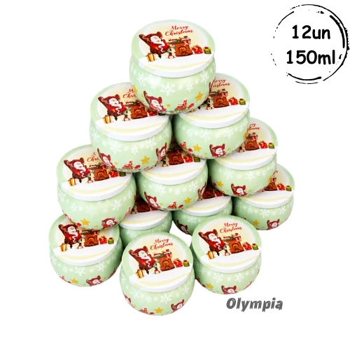 12 Latas Merry Christmas Verde Bebe 150ml