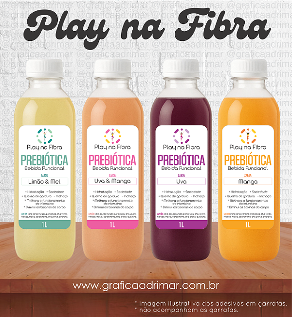 Play na Fibra: Cartela de adesivos - REF 9004