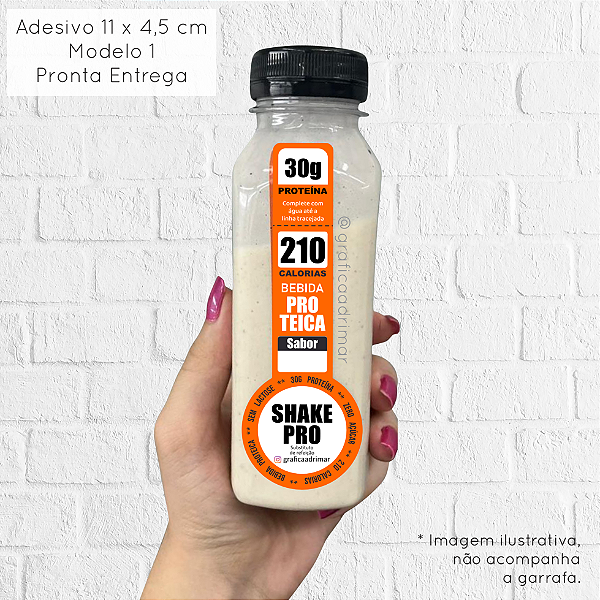 Adesivo Shake Pro (Diversos Modelos) 11 x 4,5cm PERSONALIZADO - REF 8021