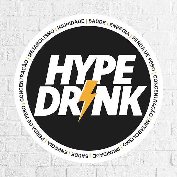 Adesivo Hype Drink (MOD 6) 4,5cm - REF 1040