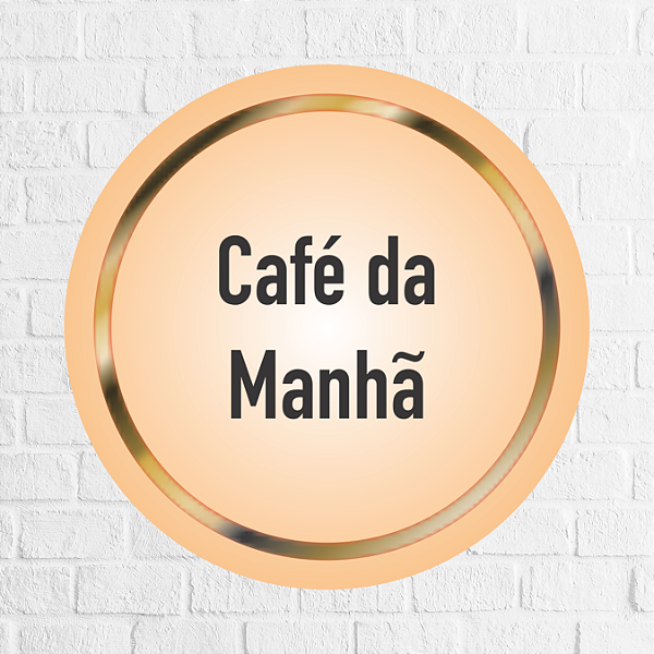 Adesivo Café da Manhã 4,5cm - REF 1020