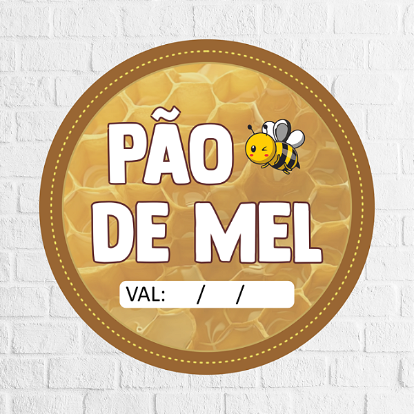 Adesivo Pão de Mel 4,5cm - REF 1030
