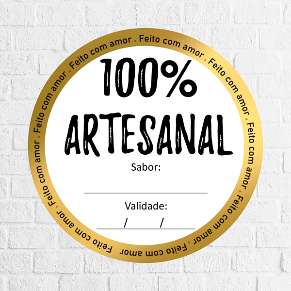 Adesivo 100% Artesanal 4,5cm - REF 1031