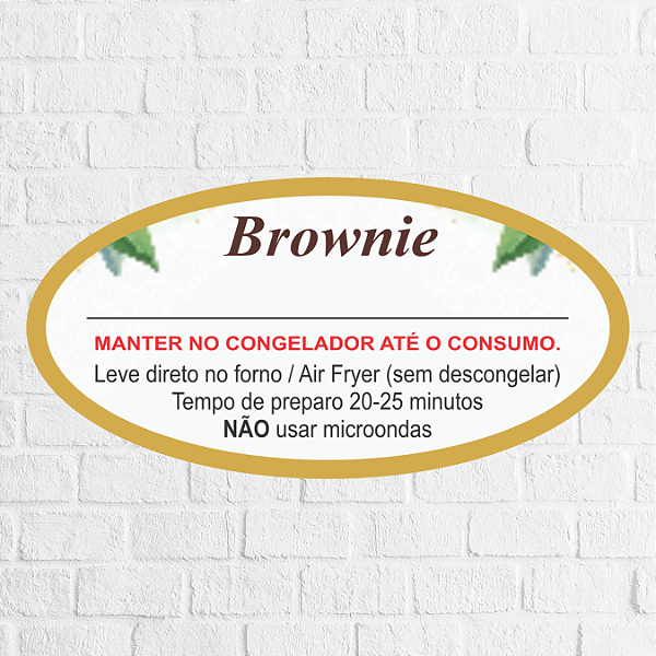 Adesivo Brownie 6x3cm - REF 4000