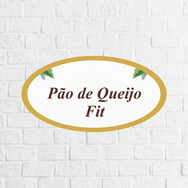 Adesivo Pão de queijo 5x2,5cm - REF 4012