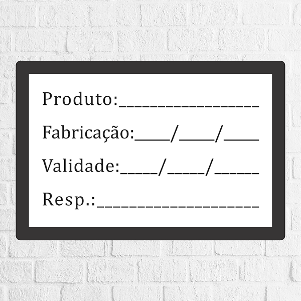 Adesivo Manipulação de produto (Anvisa) 6x4cm - REF 2017