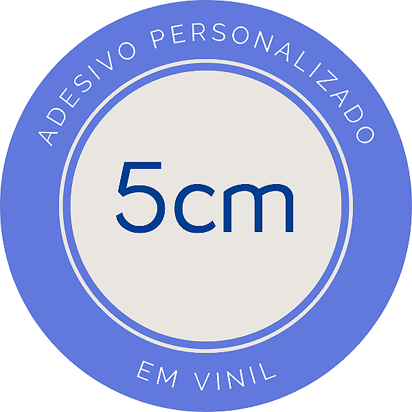 Adesivo personalizado em vinil 5cm - REF 9505