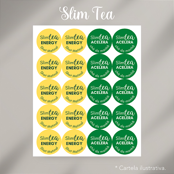 Cartela Slim Tea 3cm (Energy + Acelera) - REF 9009
