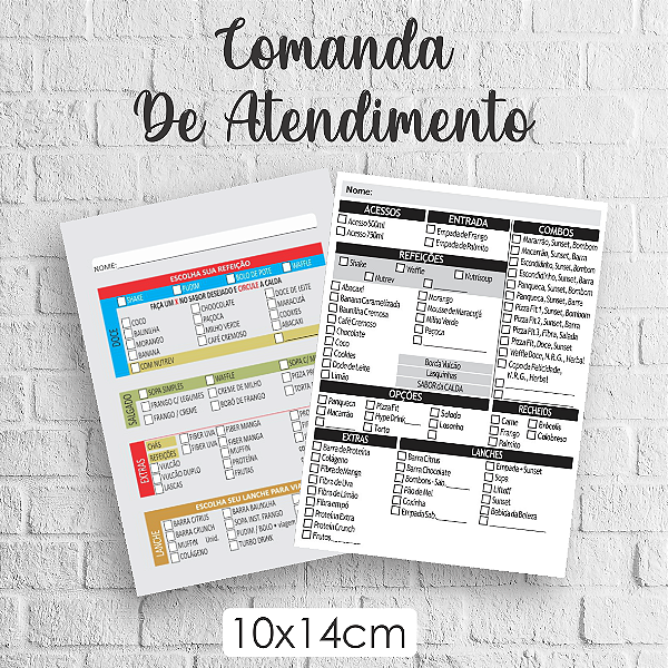 Comanda de Atendimento