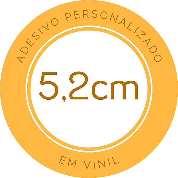 Adesivos Personalizado 5,2cm EM VINIL