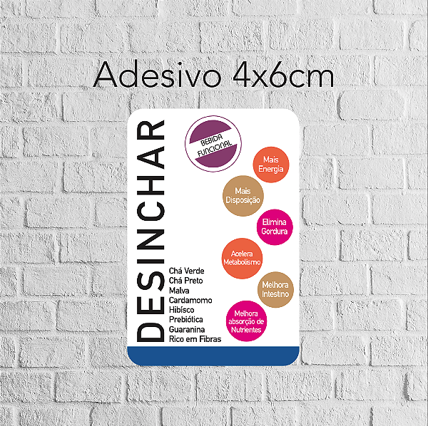 Adesivo Desinchar 6x4cm