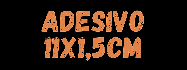1000 Adesivos 11x1,5cm em vinil