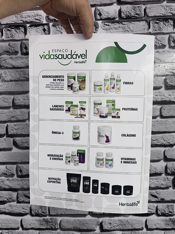 Cartaz Tour A3 - Produtos Herbalife (PRONTA ENTREGA)