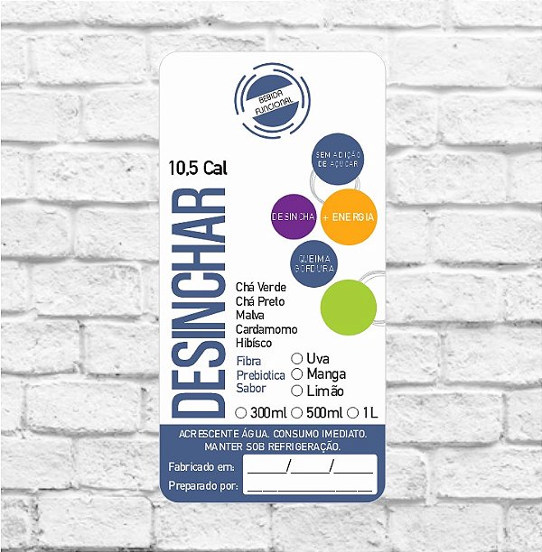 Adesivo Desinchar (Neutro - SEM SABOR) 4x8cm PRONTA ENTREGA - REF 2018