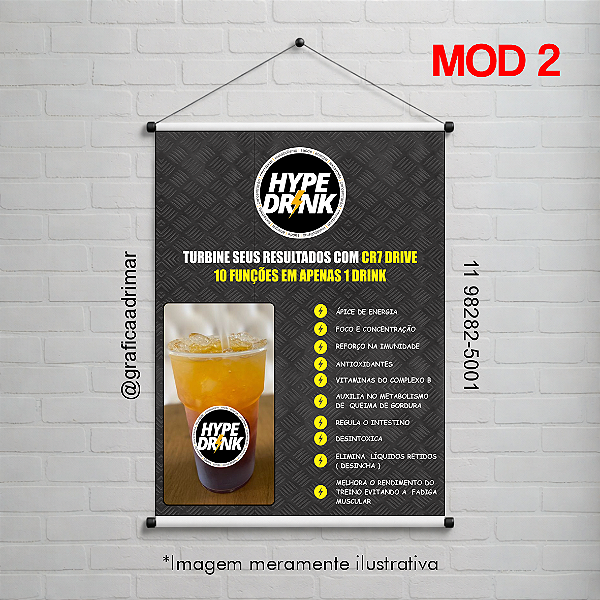 Banner Hype Drink MOD 2 | PRONTA ENTREGA