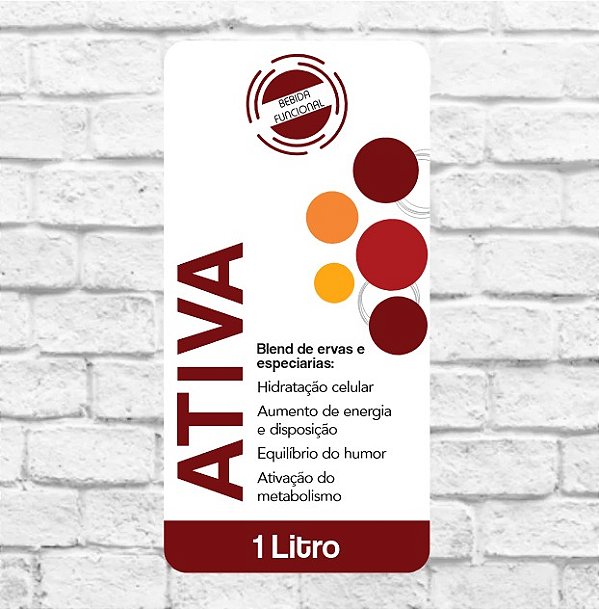 Adesivo detox Ativa 5x10cm (1 Litro) - PRONTA ENTREGA