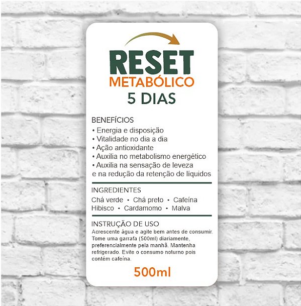 Adesivos Reset 4x8cm ref 2003