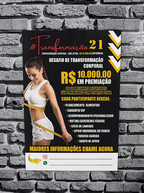 Cartaz A3 - Transformação 21 Dias