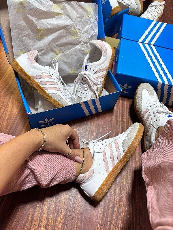Tênis Sambas OG White Rose