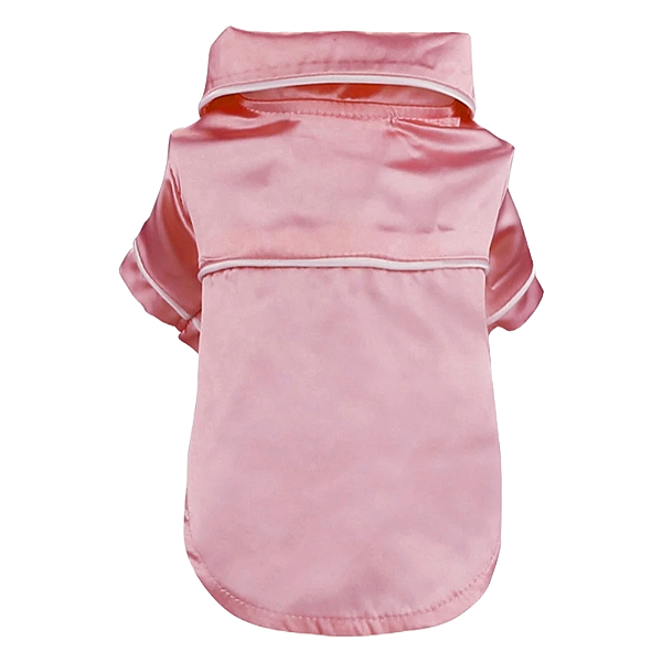 Pijama para cachorro Seda Rosa Patas e Patas