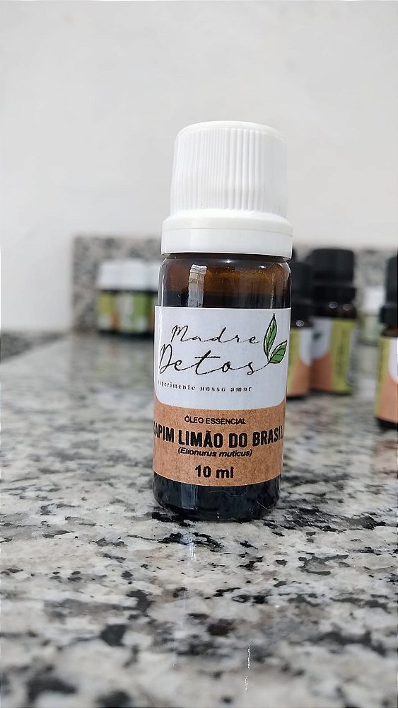 Óleo Essencial Capim Limão do Brasil (Elionurus muticus) Orgânico 5ml