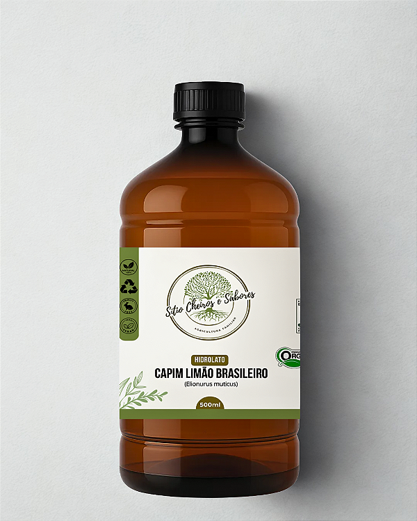 Hidrolato Capim Limão Brasileiro (Elionurus muticus) Orgânico 500ml