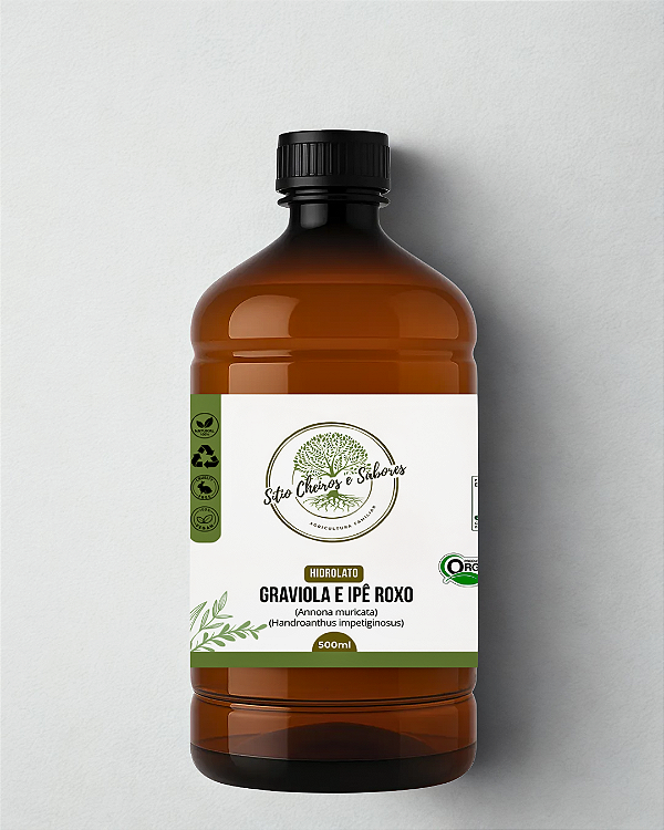 Hidrolato Graviola e Ipê Roxo Orgânico 500ml