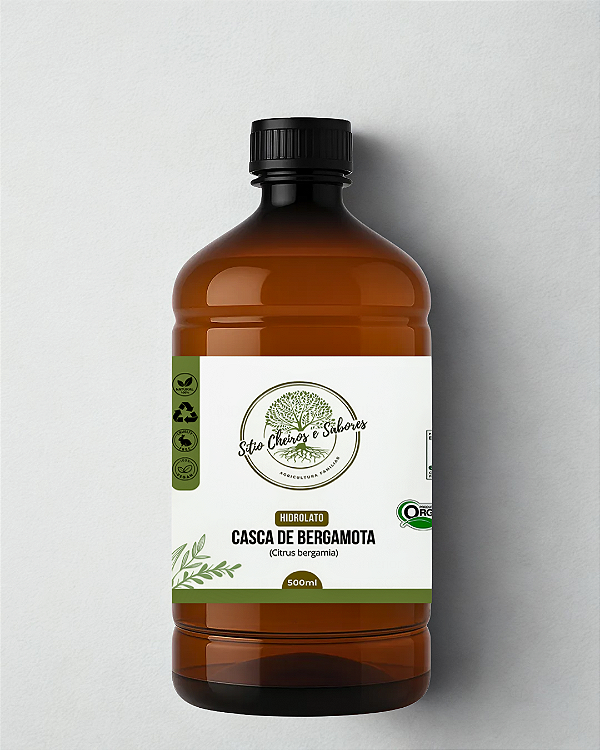Hidrolato Casca de Bergamota Orgânico 500ml
