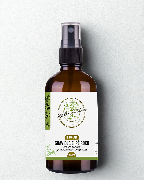 Hidrolato Graviola e Ipê Roxo Orgânico 200ml