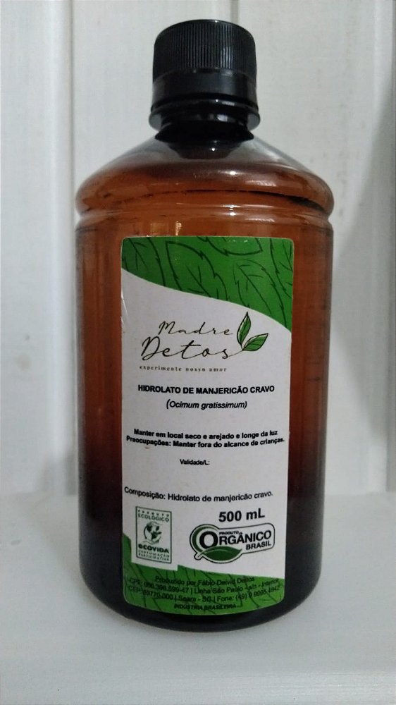 Hidrolato Manjericão Cravo Orgânico 500ml