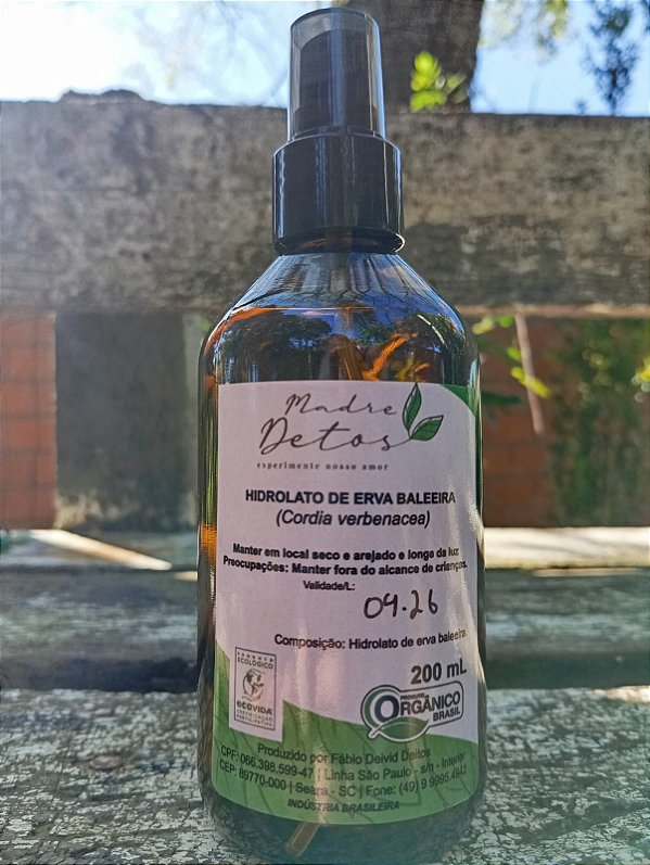 Hidrolato Erva Baleeira Orgânico 200ml