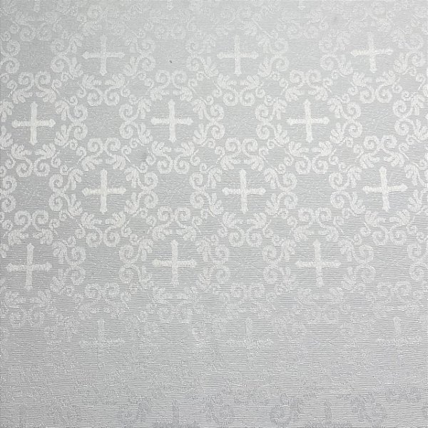 Tecido Jacquard Litúrgico de Cruz Religioso para Igrejas Católicas 2,80 de Largura