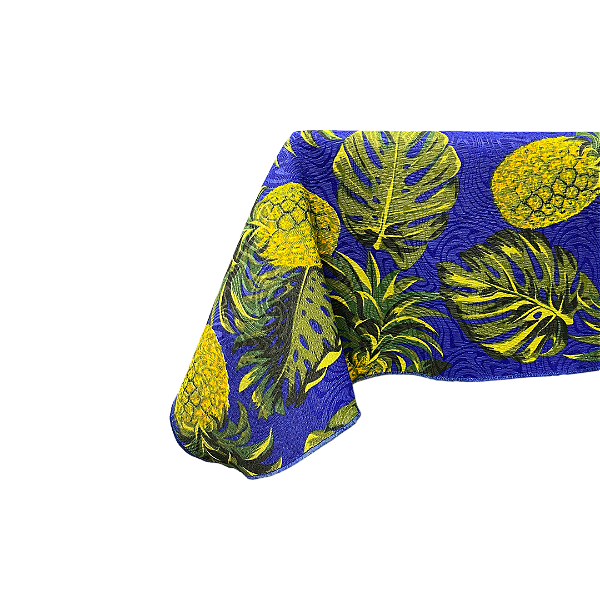 Toalha de Mesa Retangular Estampada Abacaxi