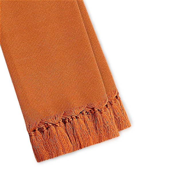Manta Xale de Sofá e Cama Decorativa Rústica Terracota Cobre Terroso