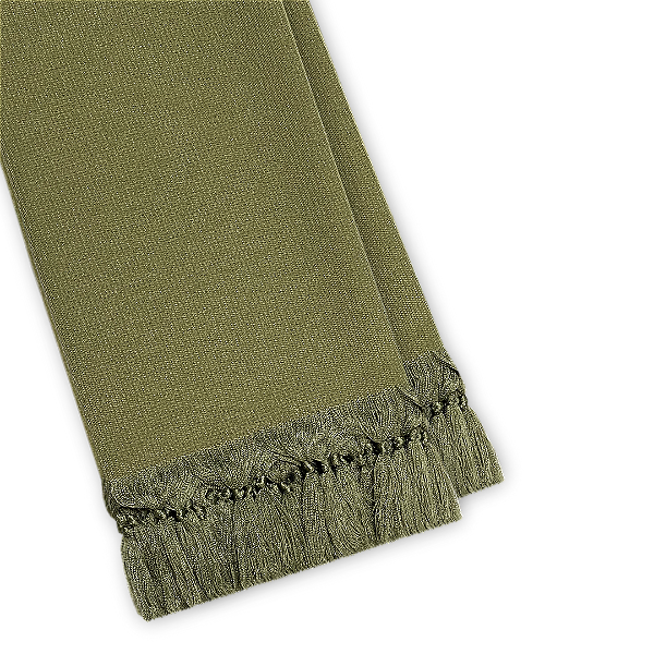 Manta Xale de Sofá e Cama Decorativa Rústica Verde Musgo Olivia Militar