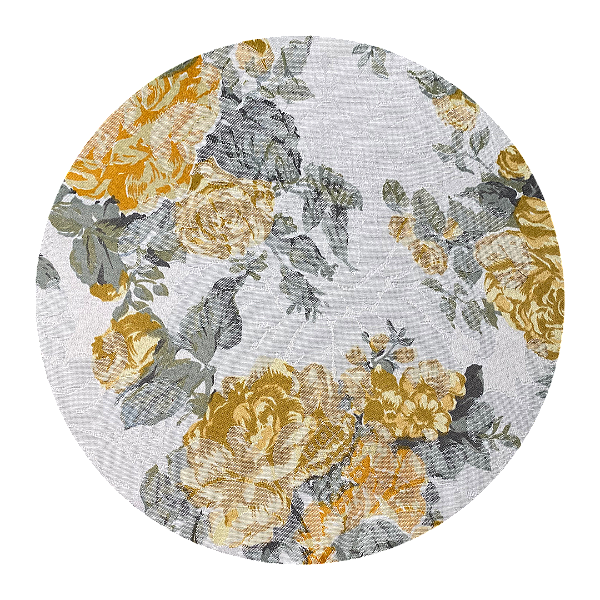 Capas de Sousplat 35cm para Base Mdf Mesa Floral Jacquard